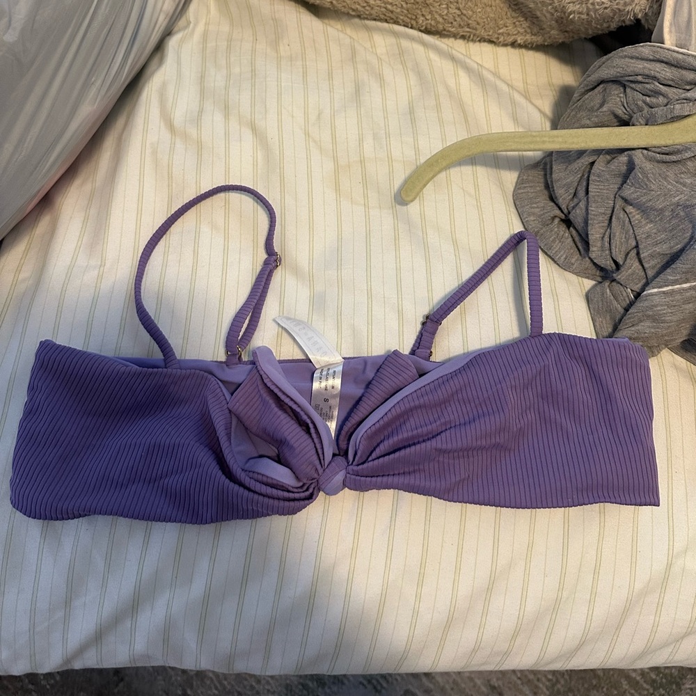 Koana Swim Purple Ribbed Women's Bikini Top